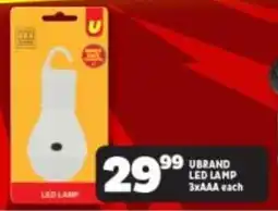 Usave Ubrand led lamp 3x AAA offer