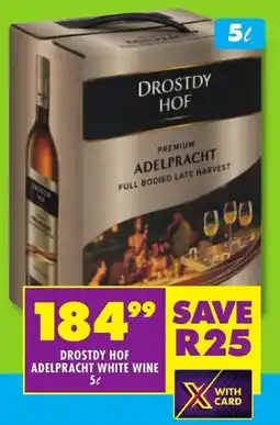 Shoprite Liquor Drostdy hof adelpracht white wine offer