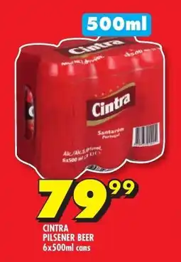 Shoprite Liquor Cintra pilsener beer cans offer