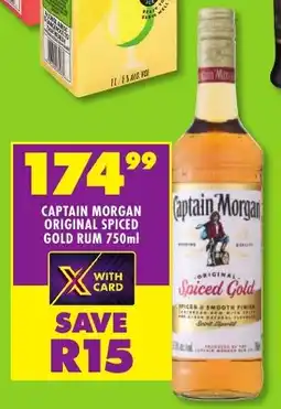 Shoprite Liquor Captain morgan original spiced gold rum offer