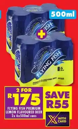 Shoprite Liquor Flying fish premium lemon flavoured beer cans offer