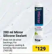 Builders Warehouse Bostik Mirror Silicone Sealant-280ml offer