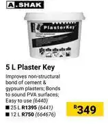 Builders Warehouse A.Shak Plaster Key-5Ltr offer