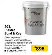 Builders Warehouse Fired Earth Plaster Bond & Key-20Ltr offer