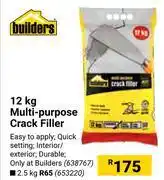 Builders Warehouse Builders Multi-Purpose Crack Filler-12kg offer