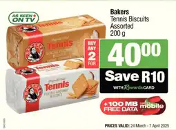 Spar Savemor Bakers Tennis Biscuits Assorted offer