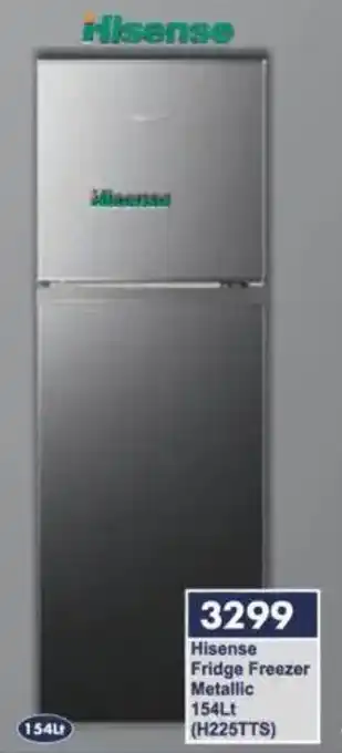 President Hyper Hisense Fridge Freezer Metallic offer