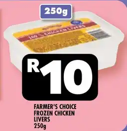 Usave Farmer's choice frozen chicken livers offer