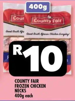 Usave County fair frozen chicken necks offer