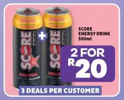 Usave Score energy drink offer