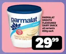 Usave Parmalat smooth flavoured dairy snack all variants offer