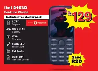 Usave Itel 2163D Feature Phone offer