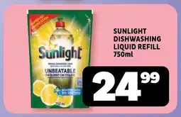 Usave Sunlight dishwashing liquid refill offer