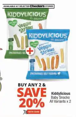 Checkers Kiddylicious Baby Snacks All Variants offer