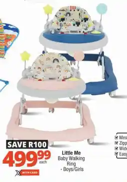 Checkers Little Me Baby Walking Ring offer