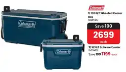 Makro Coleman 100 QT Wheeled Cooler Box offer