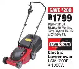 OK Furniture LAWN STAR Electric Lawnmower offer