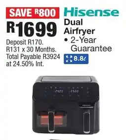 OK Furniture Hisense Dual Airfryer offer