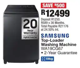 OK Furniture SAMSUNG Top-Loader Washing Machine offer