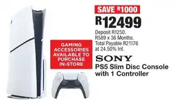 OK Furniture SONY PS5 Slim Disc Console with 1 Controller offer