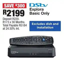 OK Furniture DStv Explora Basic Only offer