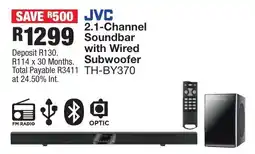 OK Furniture JVC 2.1-Channel Soundbar with Wired Subwoofer offer