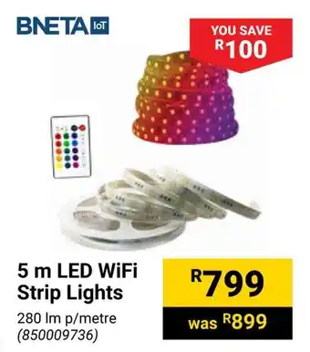 Builders Warehouse 5 m LED WiFi Strip Lights offer