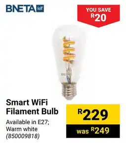 Builders Warehouse Smart WiFi Filament Bulb offer