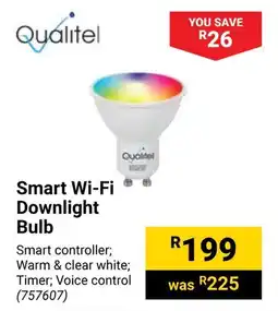 Builders Warehouse Qualitel Smart Wi-Fi Downlight Bulb offer