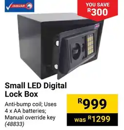 Builders Warehouse JAGUAR Small LED Digital Lock Box offer