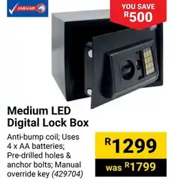 Builders Warehouse JAGUAR Medium LED Digital Lock Box offer