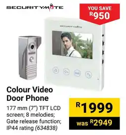 Builders Warehouse Colour Video Door Phone offer