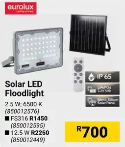 Builders Warehouse Eurolux Solar LED Floodlight offer