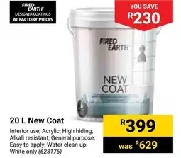 Builders Warehouse FIRED EARTH New Coat offer
