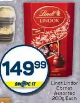 Pick n Pay Lindt Lindor Cornet Assorted offer