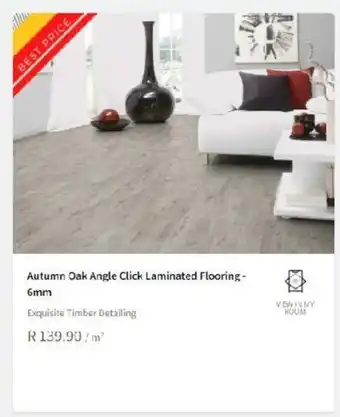 CTM Autumn Oak Angle Click Laminated Flooring - 6mm offer