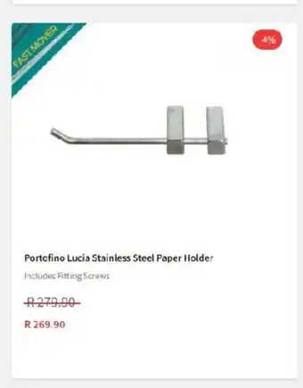 Portofino Lucia Stainless Steel Paper Holder