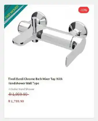 CTM Tivoli Bardi Chrome Bath Mixer Tap With Handshower Wall Type offer