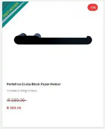 CTM Portofino Giulia Black Paper Holder offer