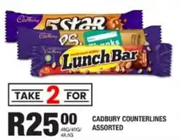 Take 'n Pay Cadbury counterlines assorted offer