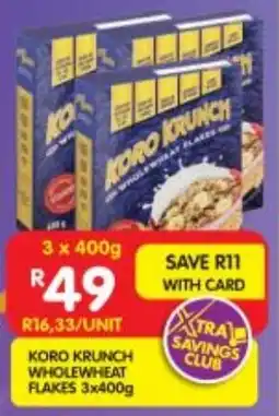 Shoprite Koro krunch wholewheat flakes offer