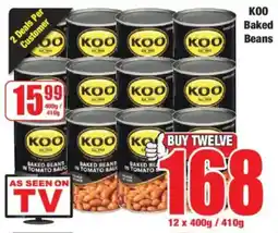 Boxer KOO Baked Beans offer