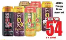 Boxer SCORE Energy Drink Assorted offer