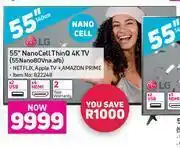 Game LG 55" Nano Cell ThinQ 4K TV 55NANO80VNA.AFB offer