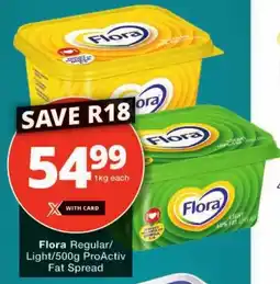 Checkers Flora Regular/ Light/ ProActiv Fat Spread offer