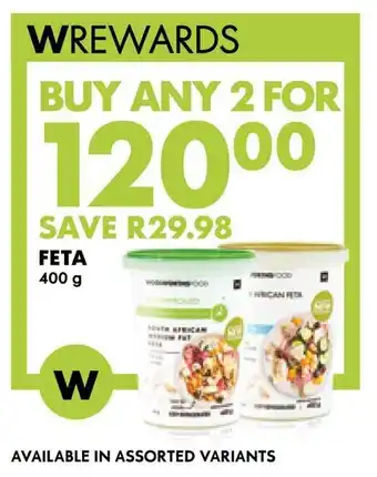 Woolworths Feta offer