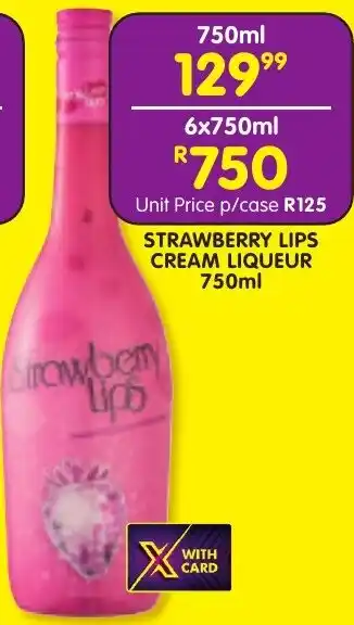 Shoprite Liquor Strawberry lips cream liqueur offer
