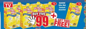 Boxer Danone Ultra Mel Custard Assorted 5 x 1L offer