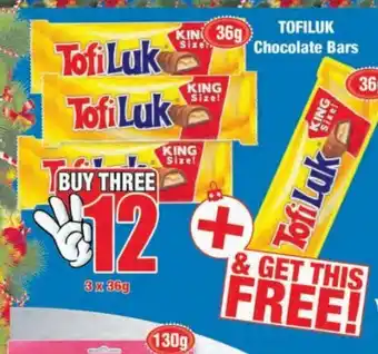 Tofiluk Chocolate Bars 3x 36g