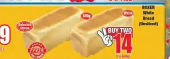 Boxer Boxer White Bread 2 x 600g offer